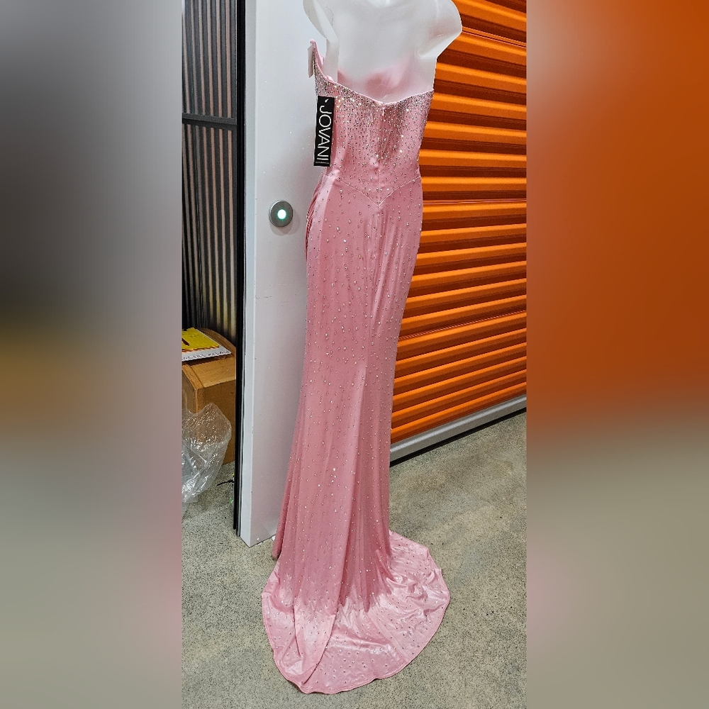 Jovani #D5411 Elegant Prom Gown, BLACK Size 6 And PINK Size 2 - Picture 4 of 6